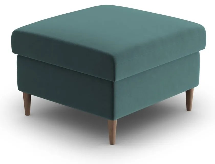 Taburet petrol cu tapițerie din catifea Kyoto – Cosmopolitan Design