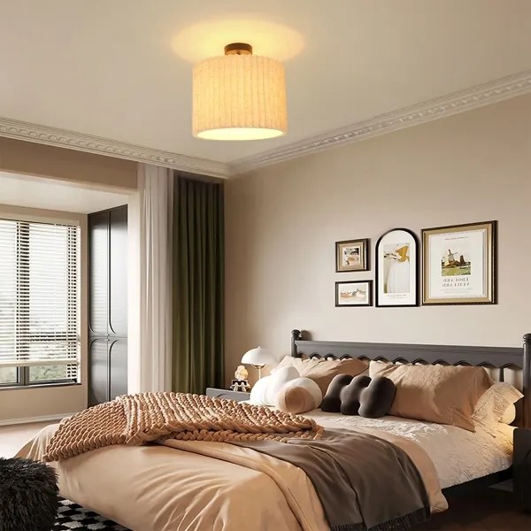 Brilagi - Plafonieră aplicată NORDIC WAVE 1xE27/15W/230V Ø 32 cm in/negru