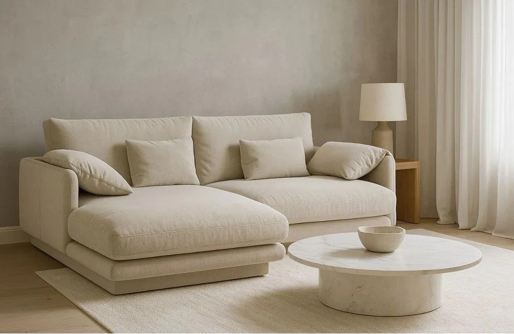 Colțar bej (cu colț pe partea stângă ) Torino – Micadoni Home