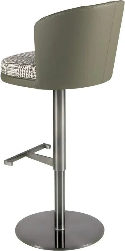 Scaun de bar pivotant cu inaltime reglabila Stool verde inchis