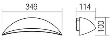 Redo 90235 - Aplică LED de perete pentru exterior PALMA LED/18W/230V IP54 antracit