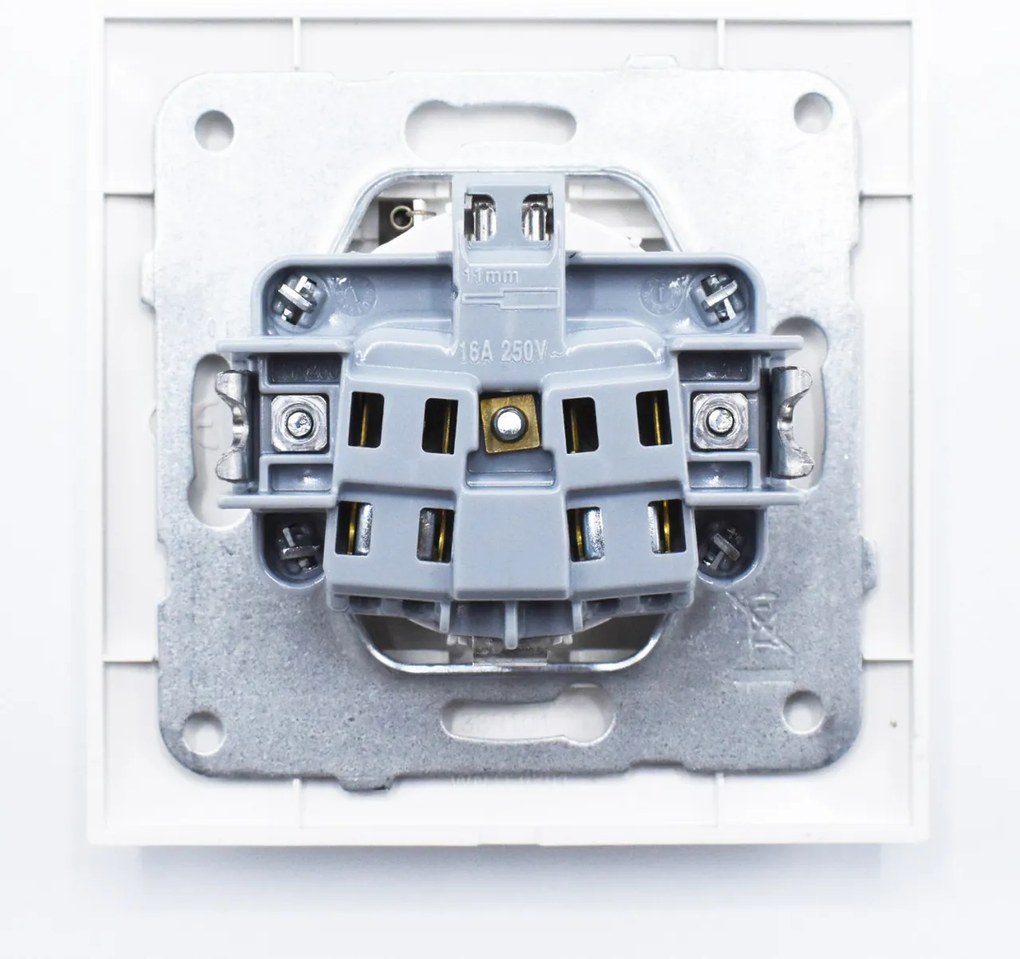 Priza simpla cu capac, 16A, IP20, Alb, Panasonic Arkedia Slim