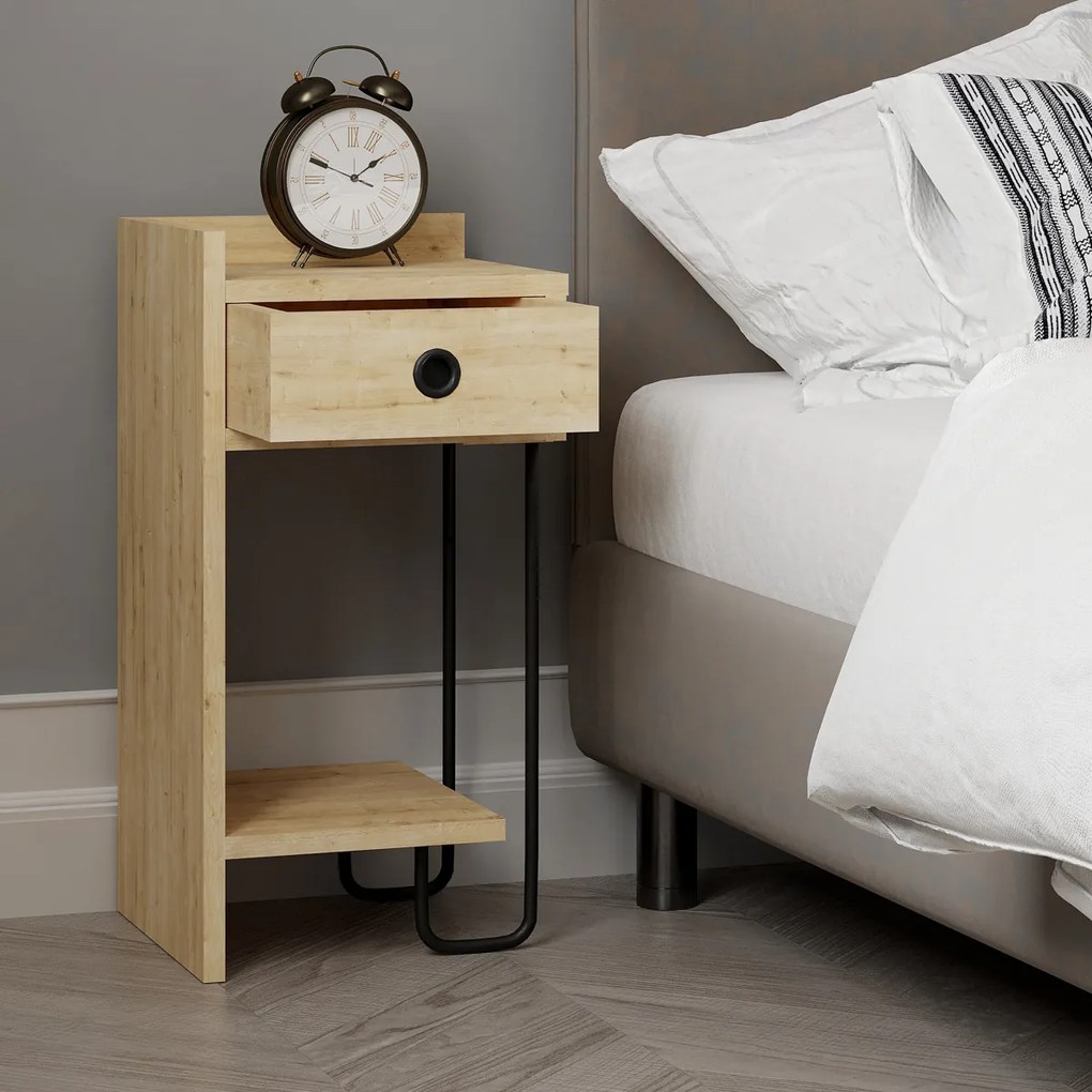 Măsuță de noptieră Sirius Left Oak 2