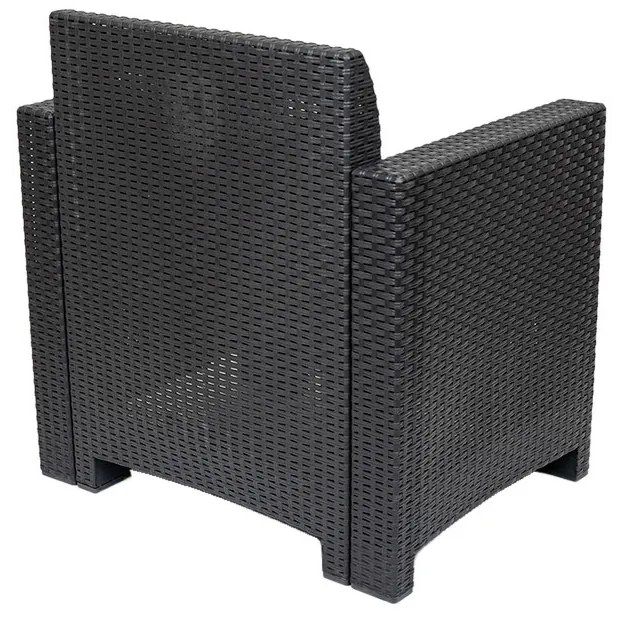 Scaun de grădină din plastic Nero, grafit