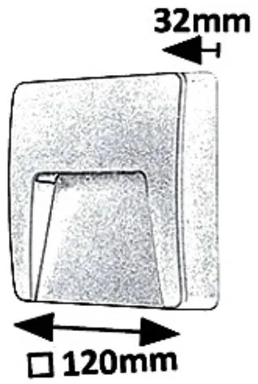 Rabalux 8893 - Aplică perete exterior LED TRENTO LED/3W/230V IP65