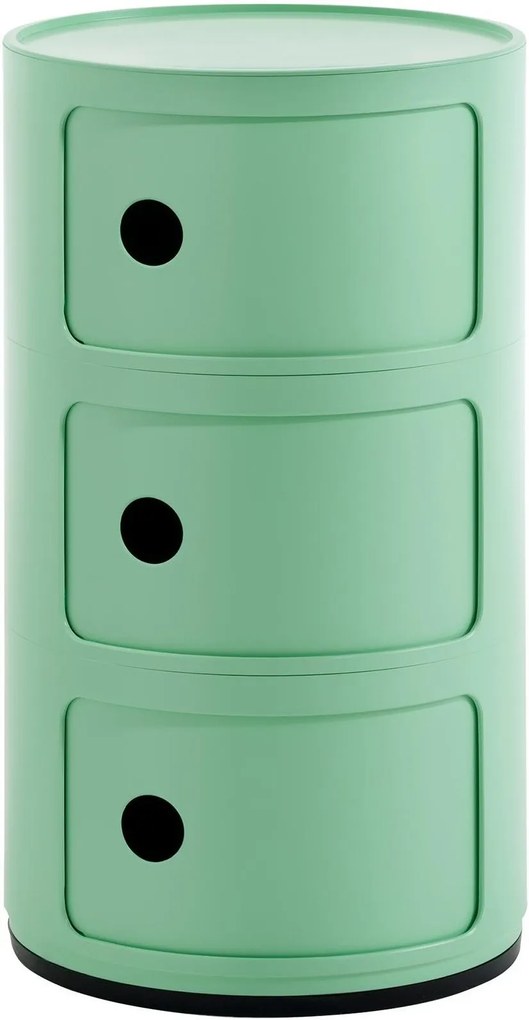 Comoda modulara Kartell Componibili Bio 3 design Anna Castelli Ferrieri, verde