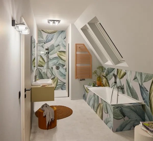 Osram - Aplica LED de perete pentru baie ORBIS FLAME 2xLED/5,5W/230V IP44 negru