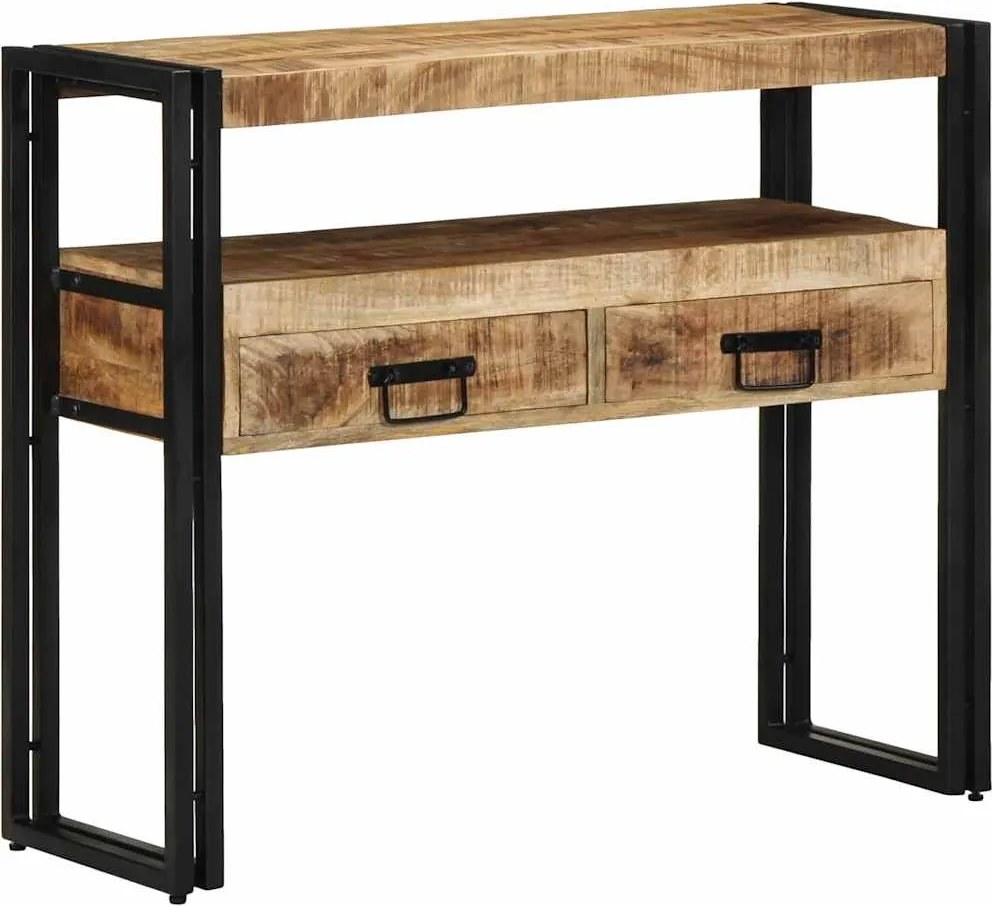 vidaXL Masă de consolă Maro 90 x 33 x 75 cm Lemn de mango solid