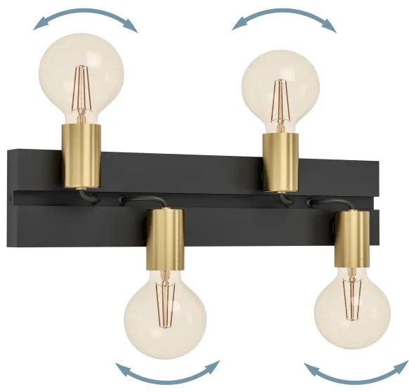 Plafonieră MACCHIONE 4xE27/10W/230V Eglo 900509