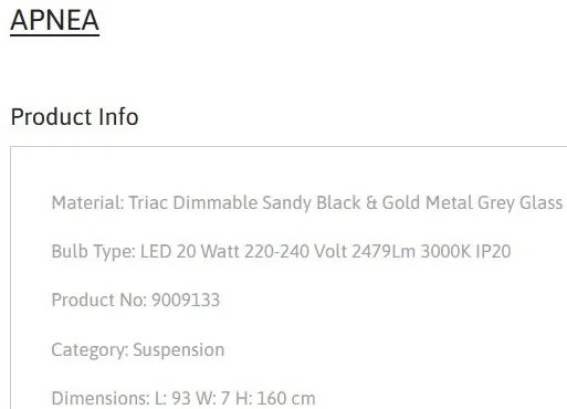 Lustra LED suspendata design modern APNEA L-93cm