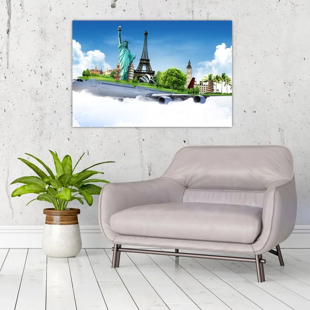 Tablou - Călătorie în jurul lumii (90x60 cm)