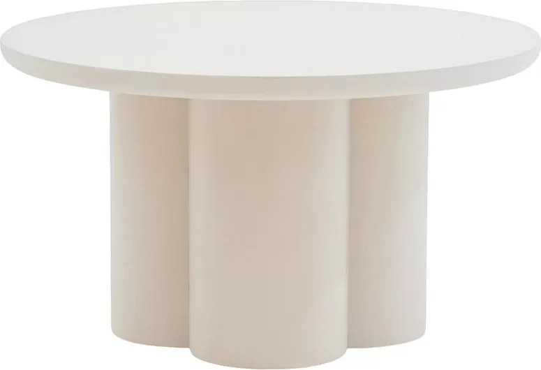 Măsuță de cafea rotundă Cylindus 80 cm - bej