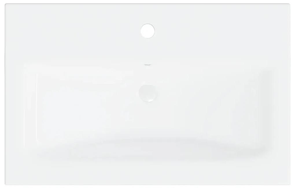 Dulap cu chiuveta incorporata, alb, PAL Alb, 60 x 38.5 x 46 cm