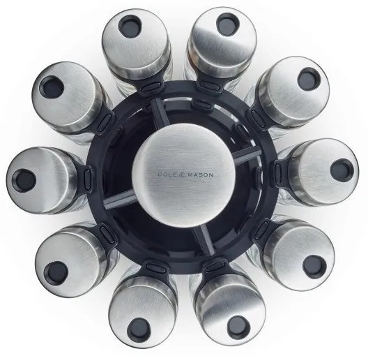 Cole&Mason - Suport rotativ MASTER cu 21 recipiente pentru condimente