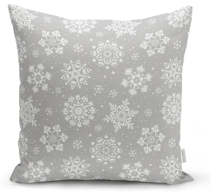 Față de pernă cu model de Crăciun Minimalist Cushion Covers Snowflakes, 42 x 42 cm