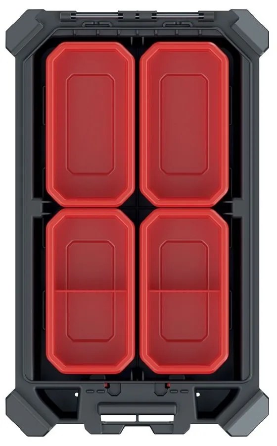 Organizator C, 36,8 cm, jos cu cutii, negru