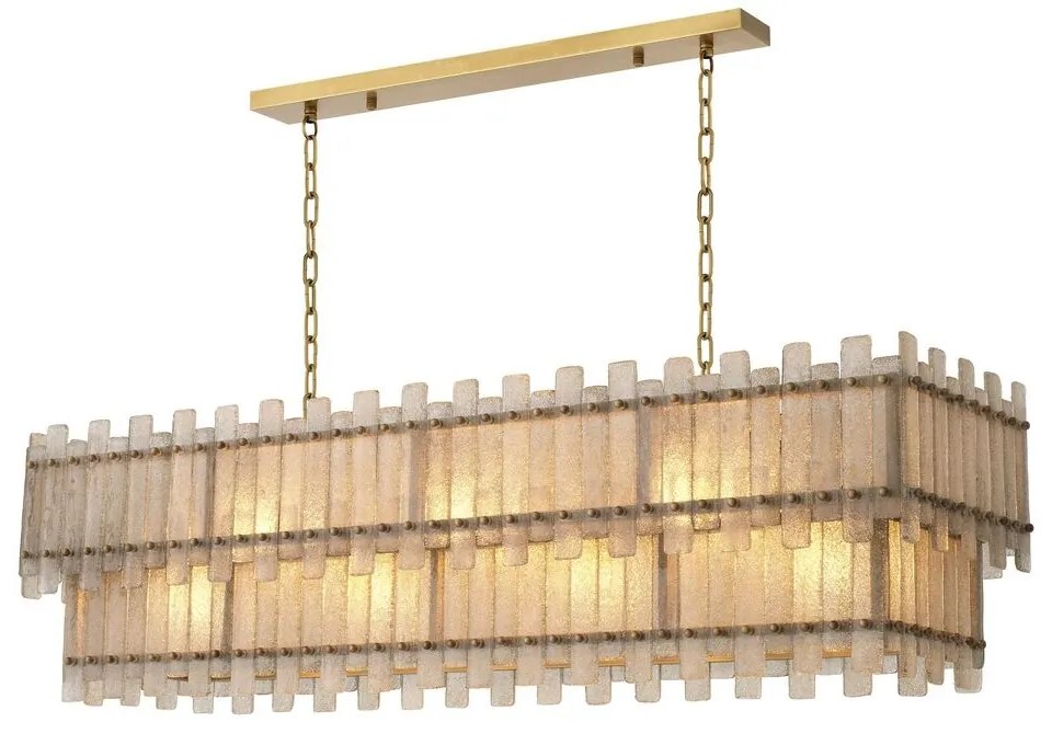 Lustra suspendata design LUX Caprera Rectangular, alama antica 115819 HZ