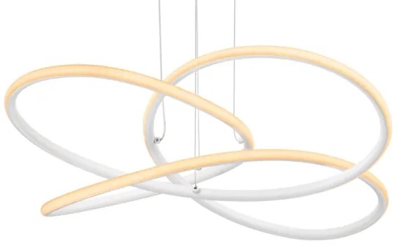 Lustră LED pe cablu Globo 67201WH-30 PANDA LED/30W/230V