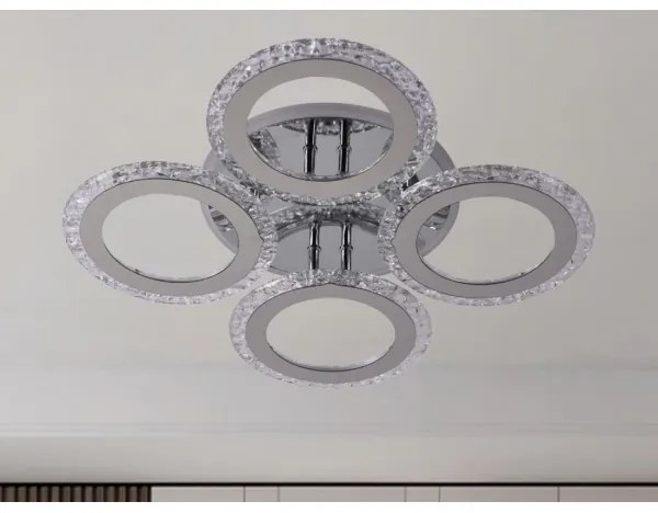 Lustră LED RGB aplicată dimabilă LED/55W/230V 3000-6500K + telecomandă