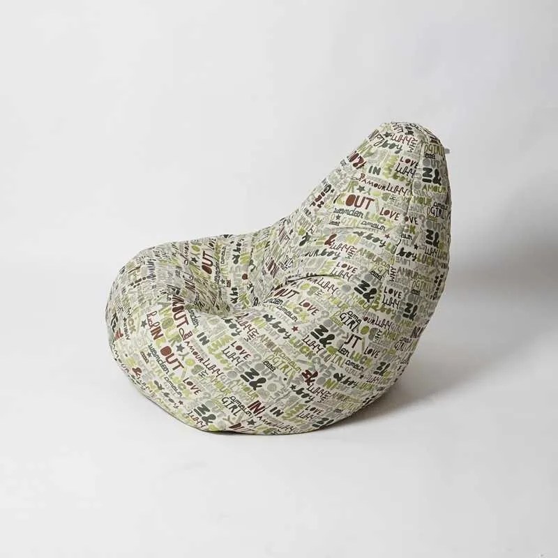 Fotoliu Nirvana Hobbit Pufrelax, Material textil - Lucky Clover