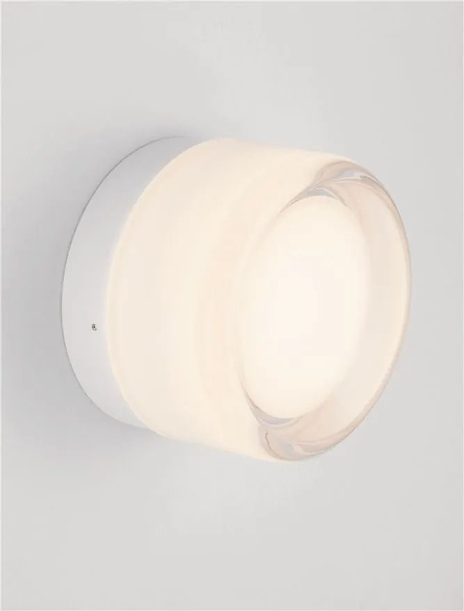Aplica perete exterior, LED 3000K, Protectie IP65, POLLUX alb