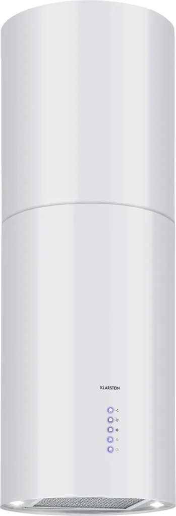 Klarstein Beretta, hota în formă de insulă,  Ø35 cm, recirculație, 650m³/h, LED, alb