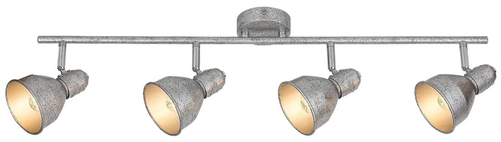 Lustra 4 spoturi design industrial THELMA argintiu antic 5389 RX