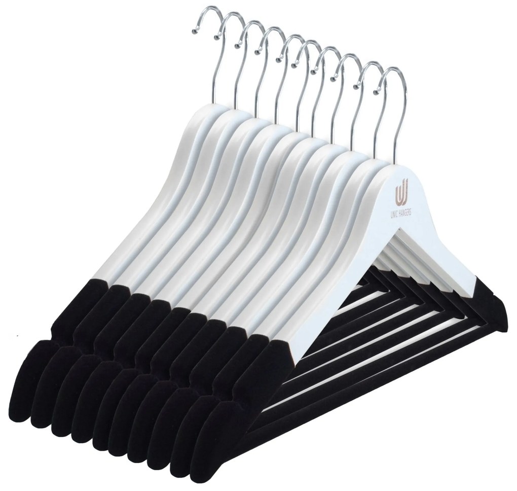 Set Umerase Tricouri din Lemn cu Margini de Catifea și Design Clasic