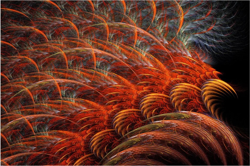 Tablou - Pene de imitație abstractă (90x60 cm)