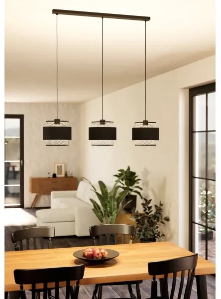 Lustră pe cablu BAZELY 3xE27/40W/230V Eglo 43669