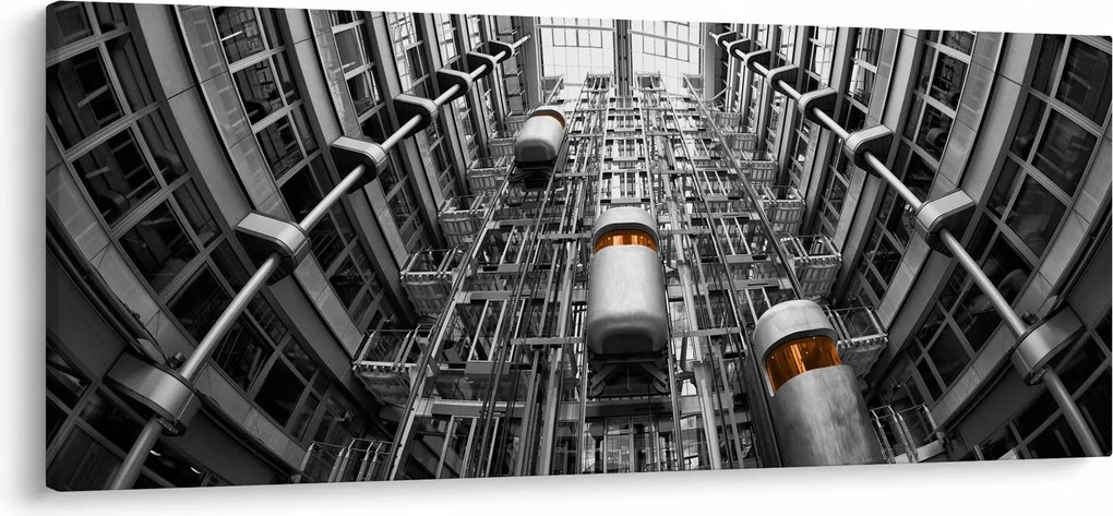 Tablou cu lift în clădire (120x50 cm)
