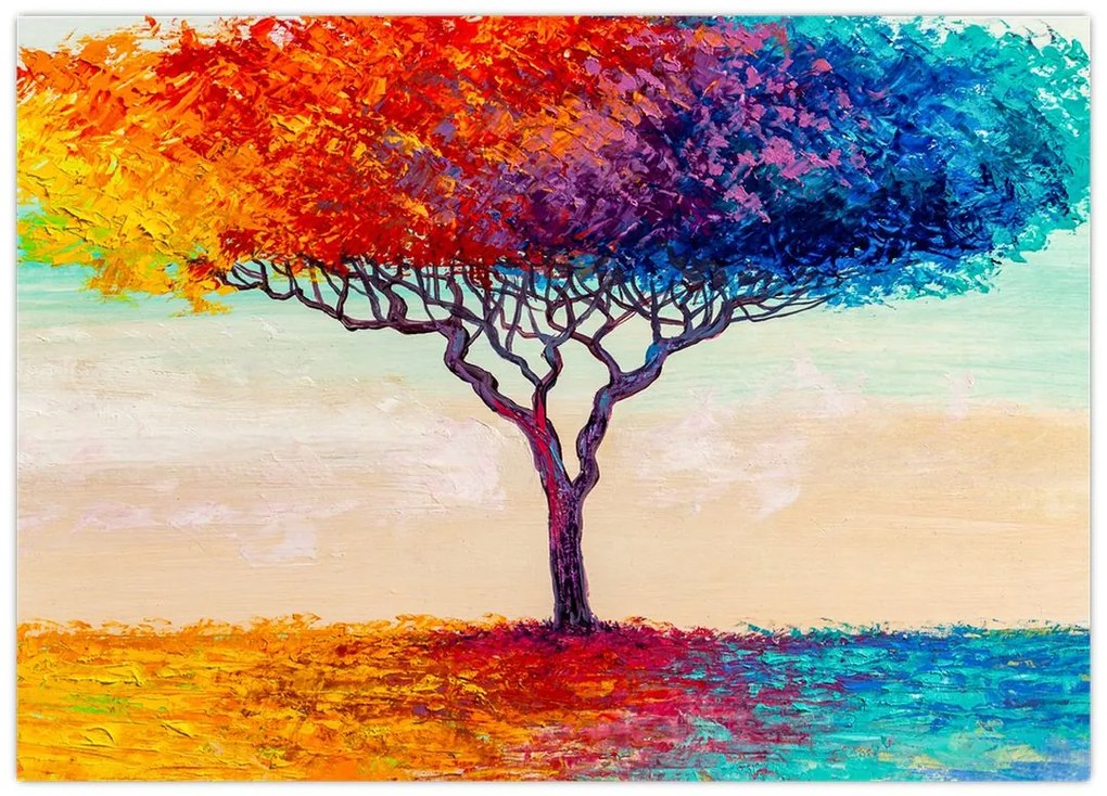 Tablou cu pom pictat (70x50 cm)