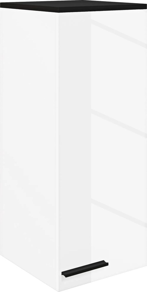 HOMCOM Dulap de Baie, Dulap Suspendat cu 3 Rafturi și Polițe Reglabile, 30x32x73 cm, Alb | Aosom Romania