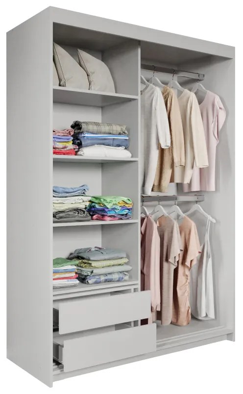 Set mobila dormitor 4 piese Ruben Alb/San Remo C36