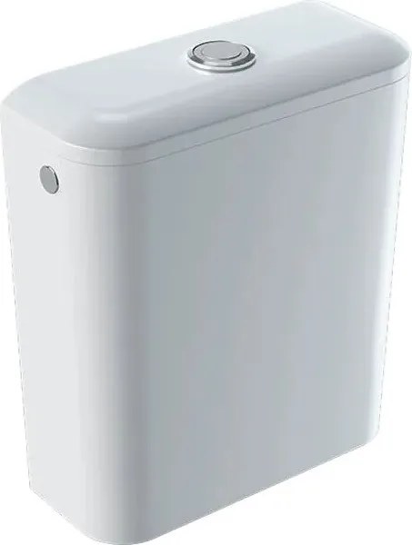 Rezervor pe vas wc Geberit Icon Square ceramica cu alimentare laterala