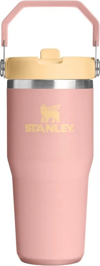 Termos piersică din oțel inoxidabil 410 ml IceFlow™ Flip Straw 2.0 Tumbler Peach Rose – Stanley