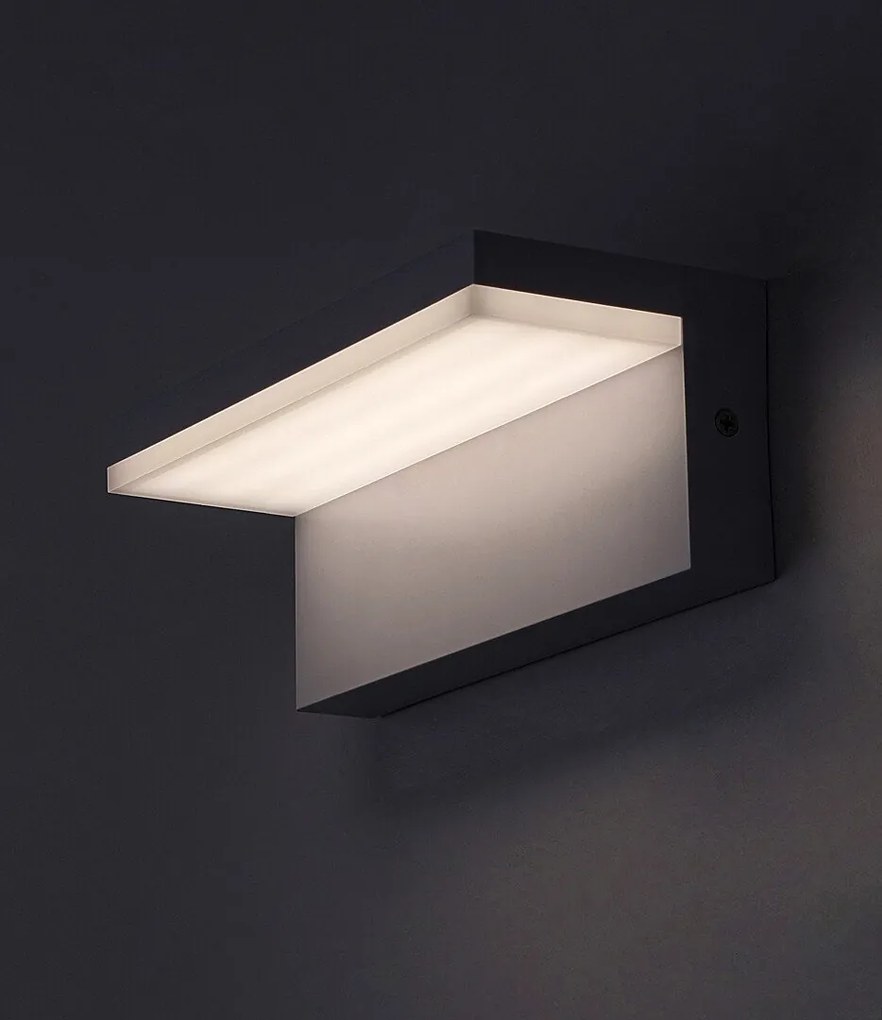 Aplica LED de perete pentru exterior IP54 Zaragoza alb