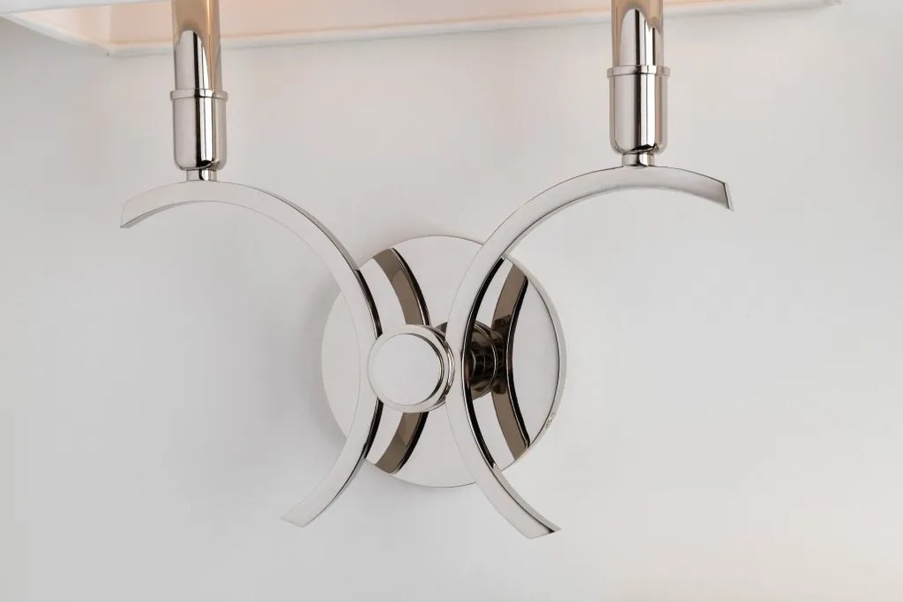 Aplica de perete design clasic GWEN nichel lucios