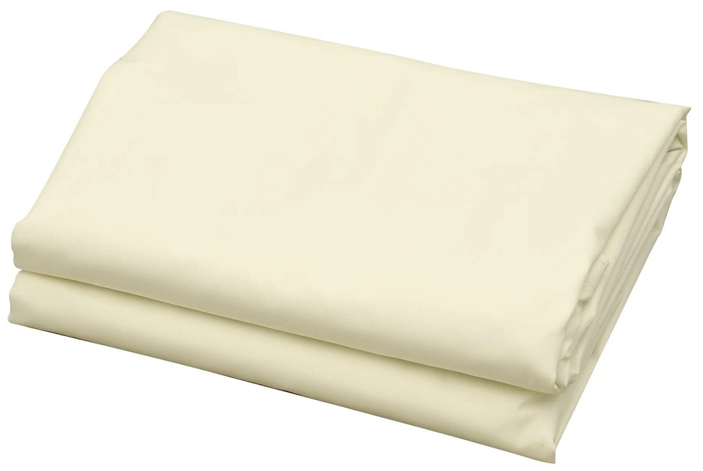 Outsunny Voal de umbra pătrat 3x3m material pentru exterior protecție anti-UV, pentru grădină terasă exterior patio piscină balcon, crem | Aosom Romania