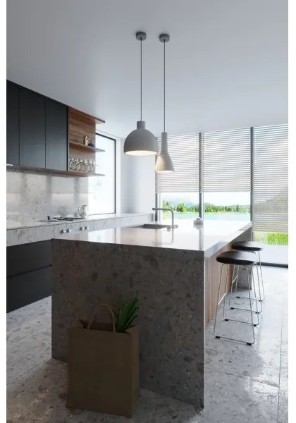 Sollux SL.0280 - Pendul EMPOLI beton 1xE27/15W/230V pe cablu