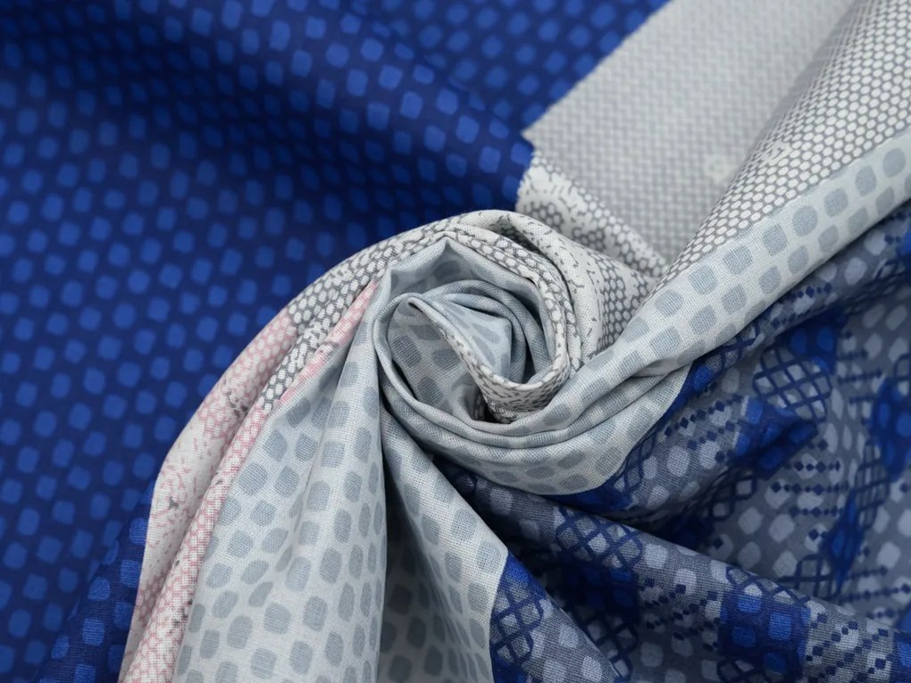 Lenjerie de pat din bumbac Renforcé LUKA albastru Dimensiune lenjerie de pat: 70 x 90 cm | 140 x 200 cm