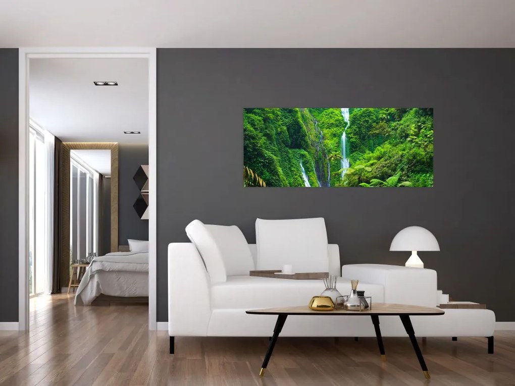 Tablou - Cascada Madakaripura, Java de Est, Indonezia (120x50 cm)