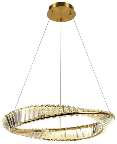 Lustră LED de cristal dimabilă pe cablu LED/40W/230V + telecomandă