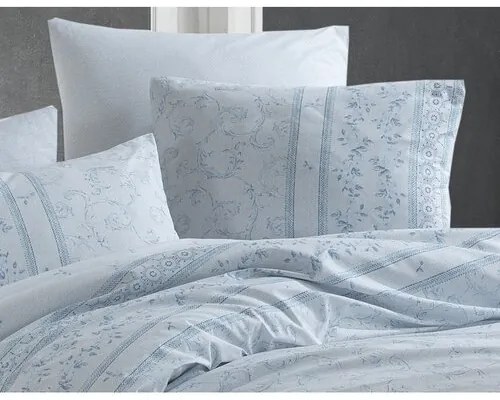 Lenjerie de pat din bumbac BedTex Ivy blue , 220 x200 cm, 2x 70 x 90 cm