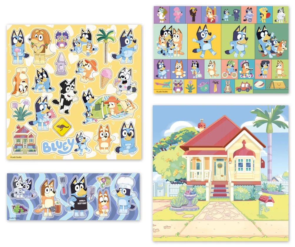 Bluey Home set de abțibilduri