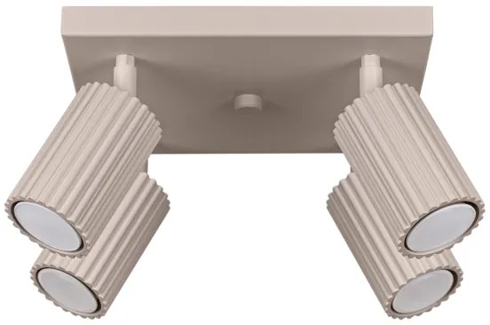 Brilagi - Spot LED de tavan CRESTO 4x GU10/10W/230V taupe