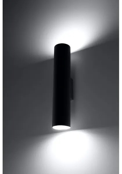 Aplică perete LAGOS 2 2xGU10/40W/230V negru
