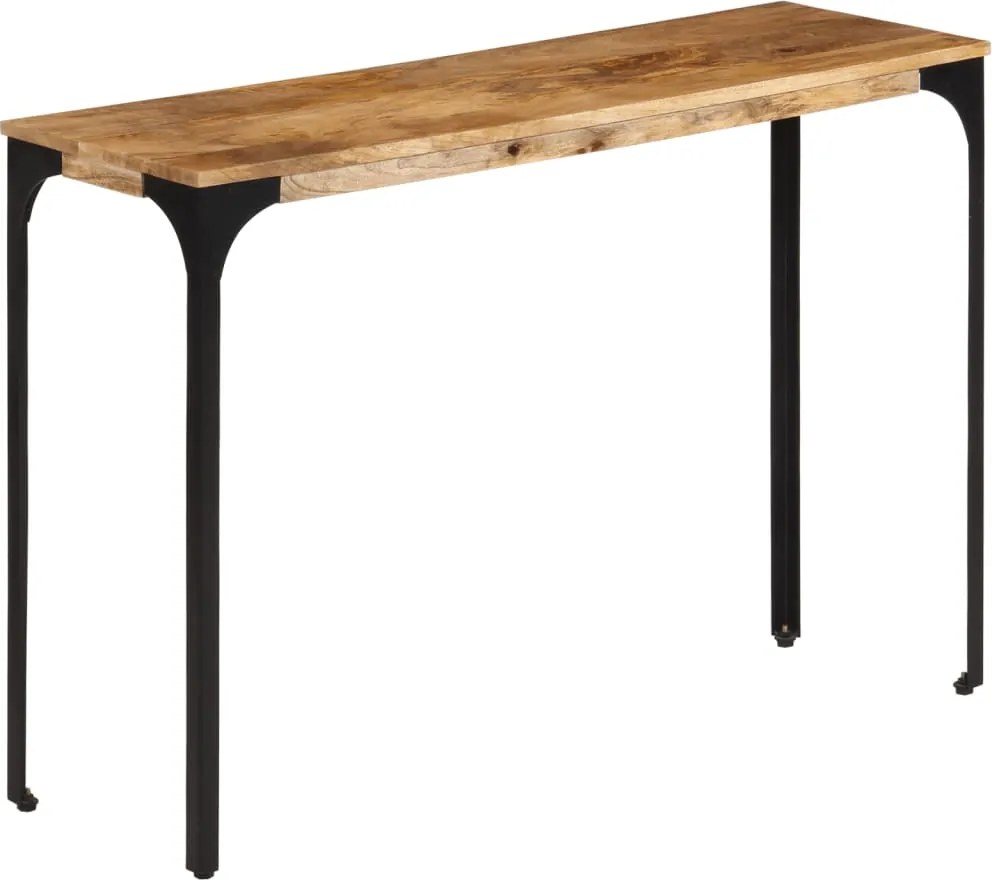 vidaXL Masă Consolă Maro 110x35x76 cm Lemn de Mango și Fier