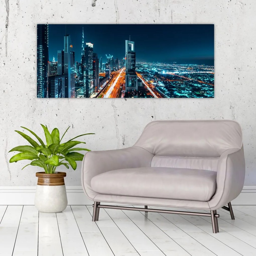 Tablou - Noaptea la Dubai (120x50 cm)