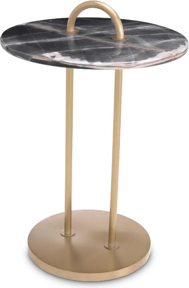 Masuta laterala design LUX cu blat din marmura Zappa